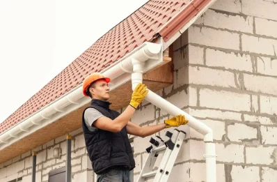 Pose et remplacement de gouttières aux Grandes-Ventes
